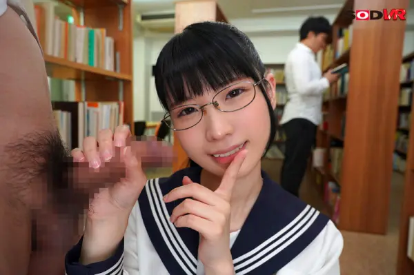 希咲那奈 【VR】真面目な図書委員の希咲さんはノーパン穴あきストッキングでアナルを見せつけ誘惑してくるド変態ビッチ！ -Scene10