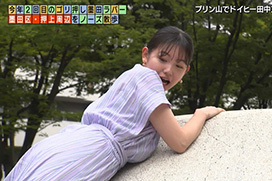 田中瞳アナ、ワンピから透けるお尻の形が激シコでタマラン
