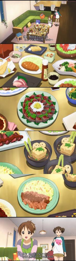 【画像】アニメ監督「女子高生三人が家にお泊まりか・・・これくらい食うやろ」