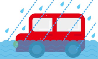 【動画】大雨で冠水している高架下に突っ込んでいくトラックと自転車ｗｗｗｗｗｗｗｗｗ